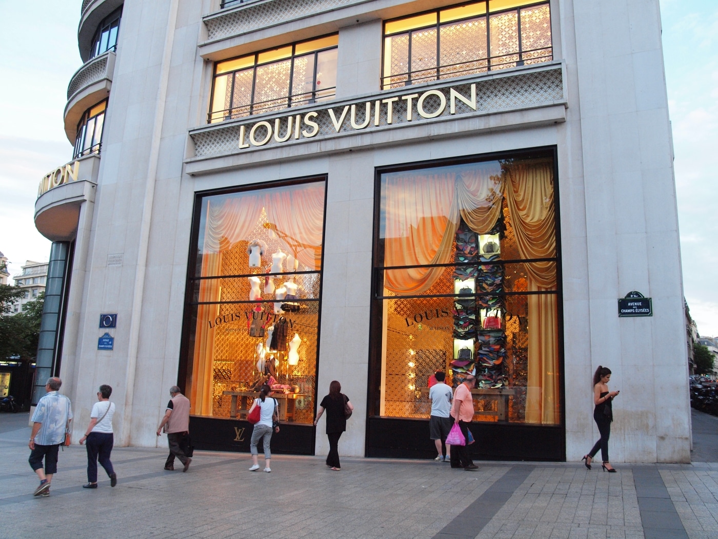 Shopping in Paris at Louis Vuitton