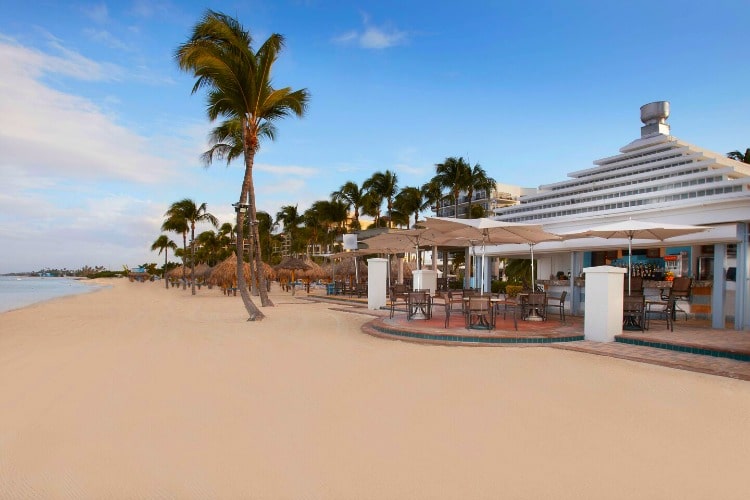 Waves Beach Bar & Grill at Aruba Marriott on TravelSquire