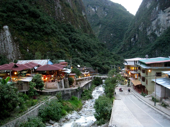 Peru Machu Pichu ramshackle town Aguas Calientes