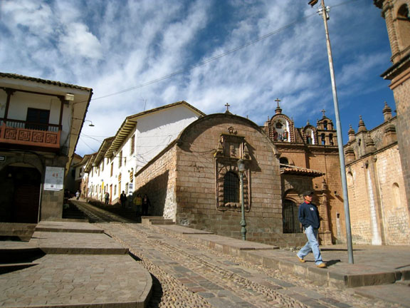 Peru Cusco Street on a Hill