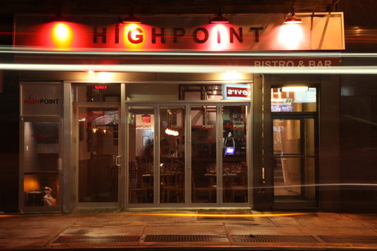 High Point Restaurant New York entrance