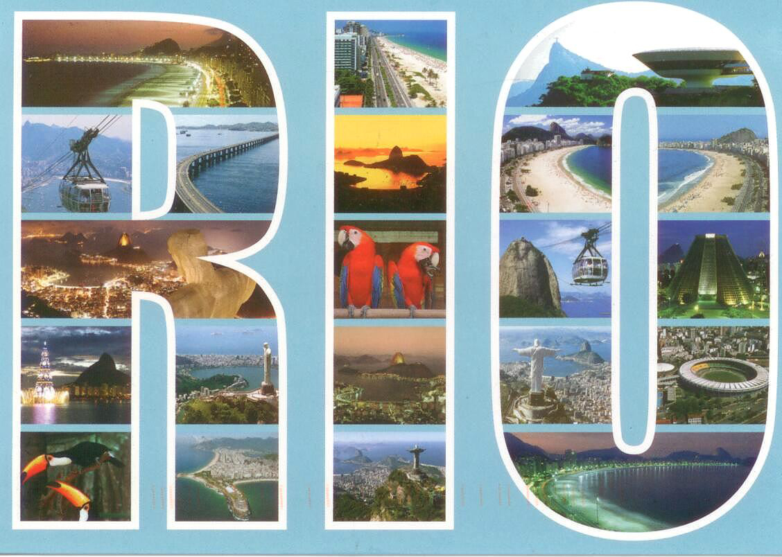 RIO Brazil Front postcard 