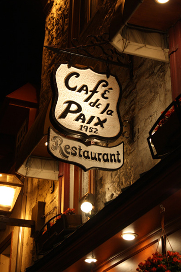 Cafe de la Paix restaurant outside 
