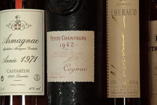 bottles Congac France