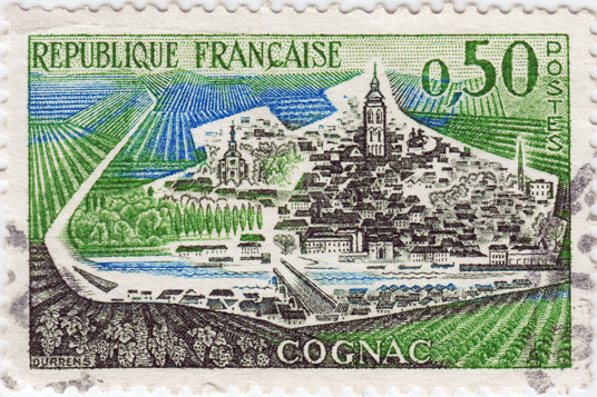 mail stamp Congac France
