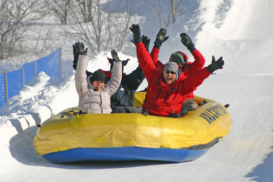 Feature Quebec Winter Carnival yellow tube 