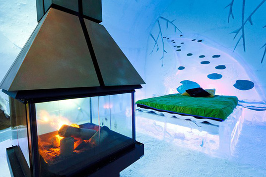 Ice Hotel Bedroom 