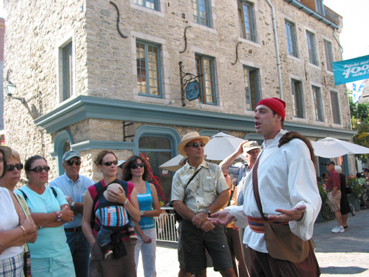 Quebec City Cicerone Walking Tour with group