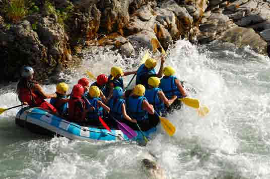 Quebec's Active Lifestyle river rafting 