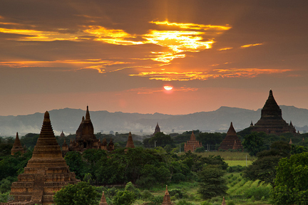 Myanmar Burma Sunset
