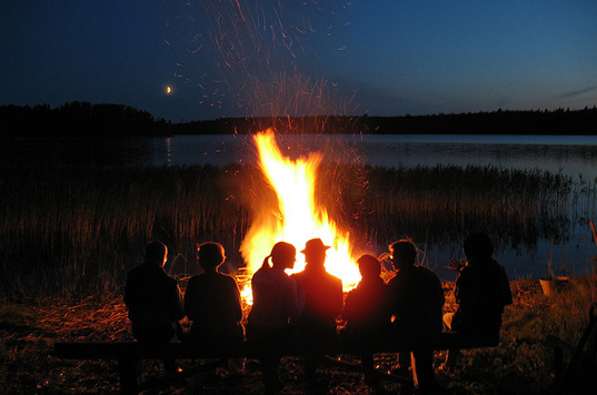 Bonfire circle Finland 1