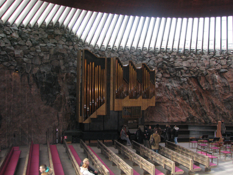 Rock Church interior Helsinki Finland