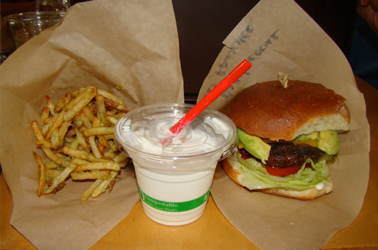 Main Dish Burger Fries
