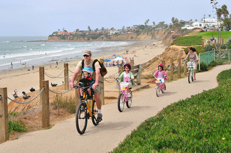 Pacific Beach Boardwalk Cyclists Courtesy Brett Shoaf Artistic Visuals