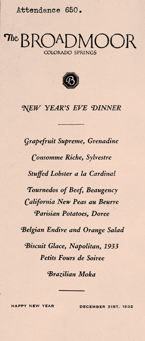 Broadmoor-Hotel-New Years Eve 1932