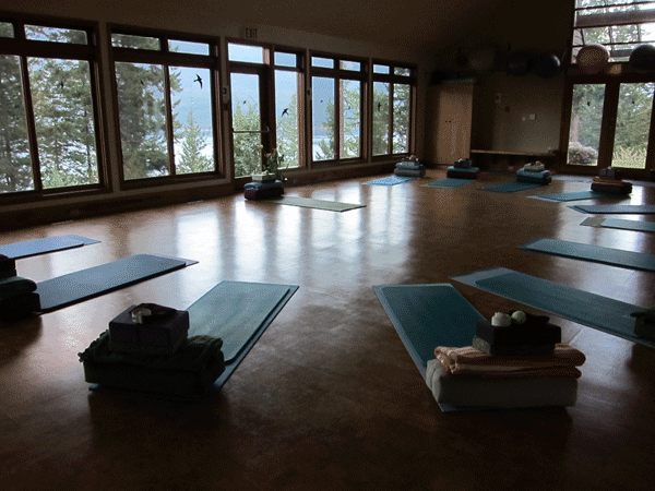 Ainsworth Hot Springs, BC Mountain-Trek-Yoga Room