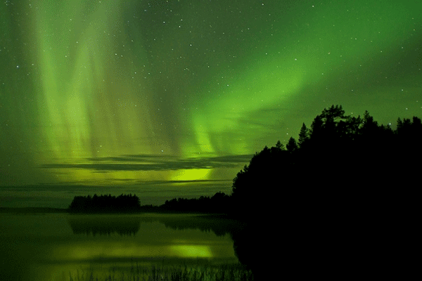 Aurora Borealis in Rovaniemi, Finland