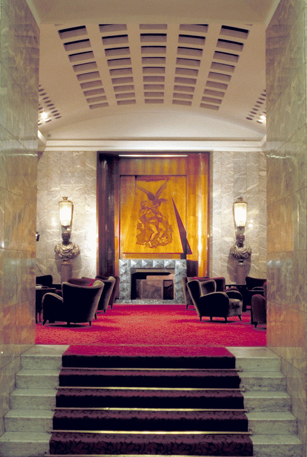 Lobby at the Mediterraneo Hotel