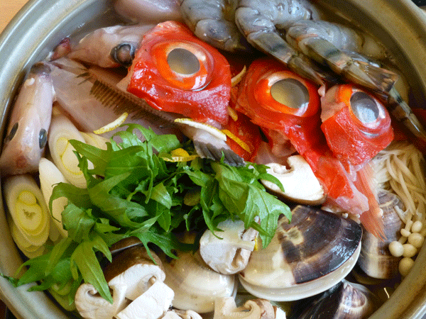 The fish filled hot pot at Banya