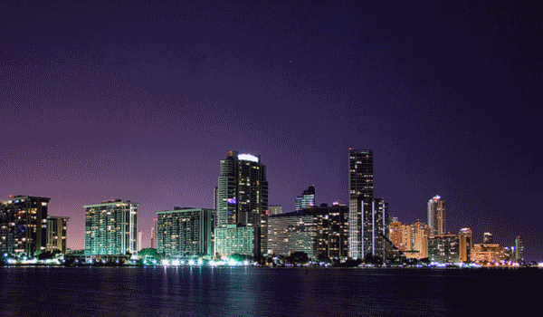Miami From Key Biscayne