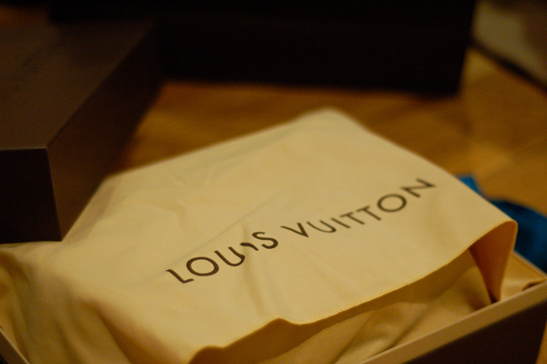 Louis Vuitton Flagship store on the Champs Elysées in Paris.