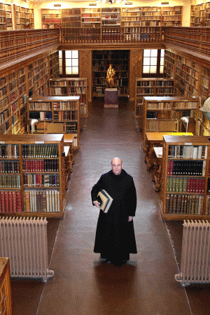 Monk of Monserrat Library Photo by Ben Lewis