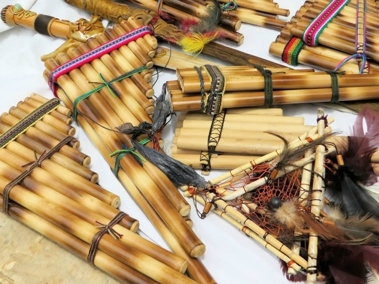 Wooden handicrafts at Otavalo Market on TravelSquire