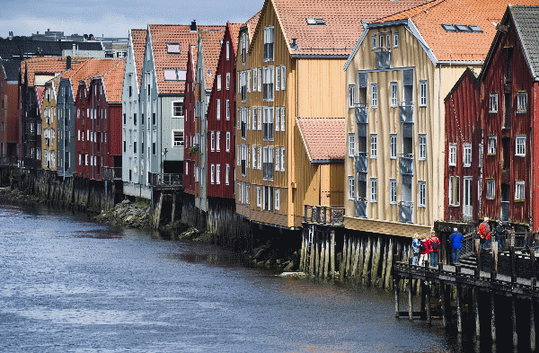 The river Nidelven in Trondheim