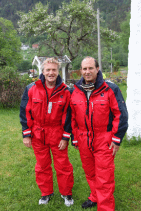 Thom and Jeff on Balestrand Island Photo by Jeff Greif