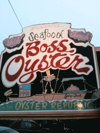 Boss Oyster Sign