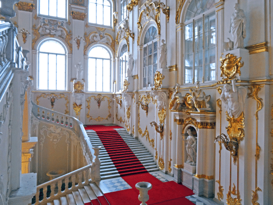 Hermitage Museum Winter Palace Imperial Staircase-St. Petersburg, Russia