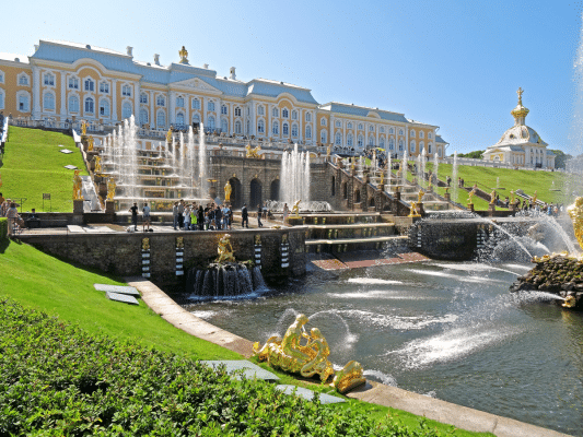 Peterhof Palace and Grand Cascade-St. Petersburg, Russia