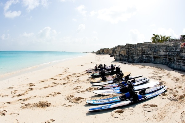 Water Sports at the Beach. Photo: Brilliant Studios for TCI Tourism.