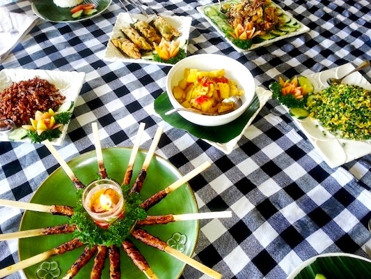 Traditional Balinese Dishes. Photo: Leah Larkin.
