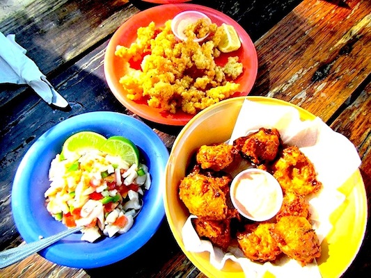 Lunch at Da Conch Shack and Rum Bar. Photo: Debbra Dunning Brouillette.
