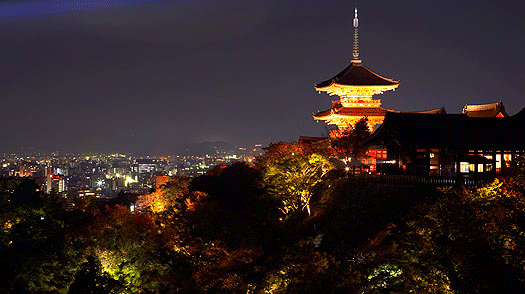 Kyoto at Night. Photo: Scott Haas.