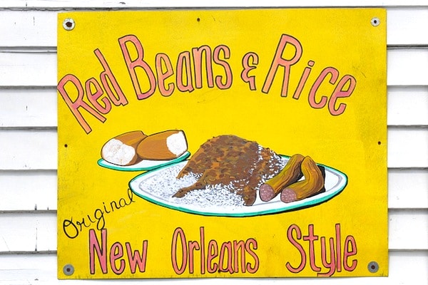 Pops' Favorite, Red Beans and Rice.