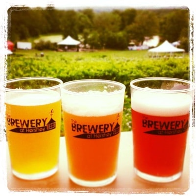 Sample brews from The Brewery at Hershey