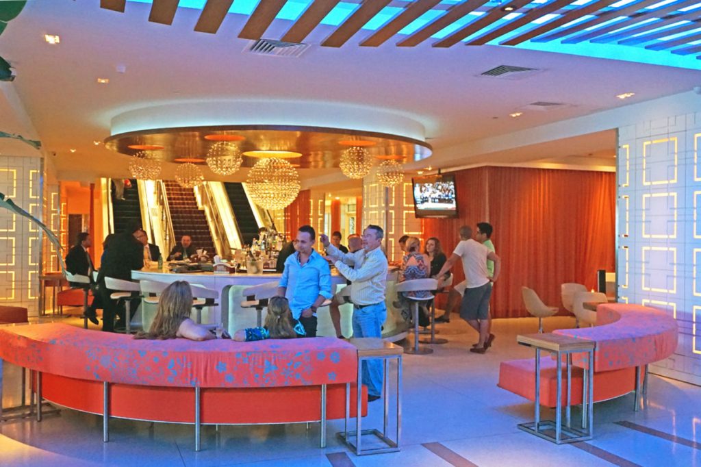 The Condado Plaza Hilton hotel Moon Bar Lobby Lounge, San Juan Puerto Rico