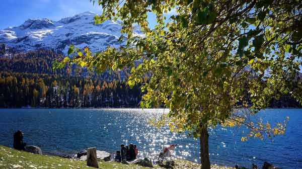 By the Lake in St. Moritz