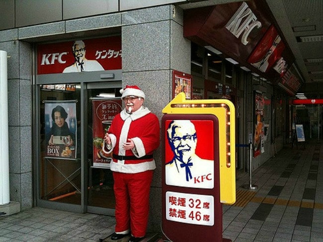 Colonel Santa Claus at KFC Tokyo Photo by Ken Lee