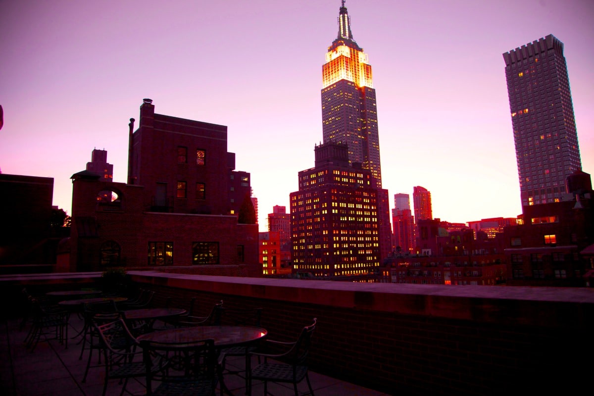 S Bars NYC Kitano FeatureTerrace Empire State Building Night