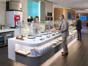 American Airlines Flagship Lounge Premium Buffet at JFK
