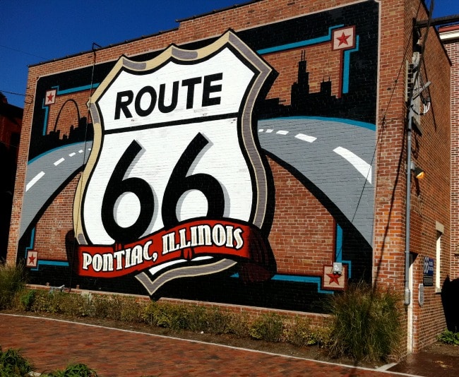 Historic Route 66 mural Travel Squire