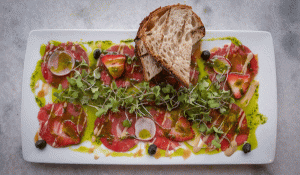 Beef Carpaccio Mundo The Paper Factory Long Island City