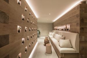 Waiting room at the Bamford Haybarn Spa