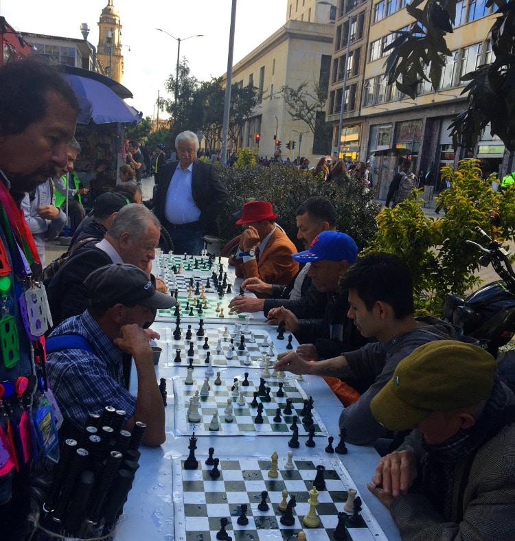 Chess players in Bogota Colombia on TravelSquire