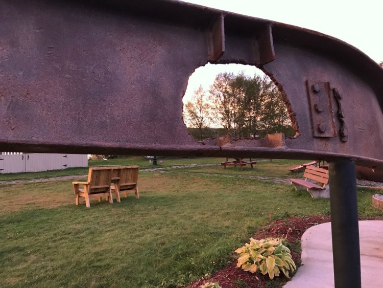 Steel Beam from Twin Towers at Derm Flynn Park in Gander on TravelSquire.com