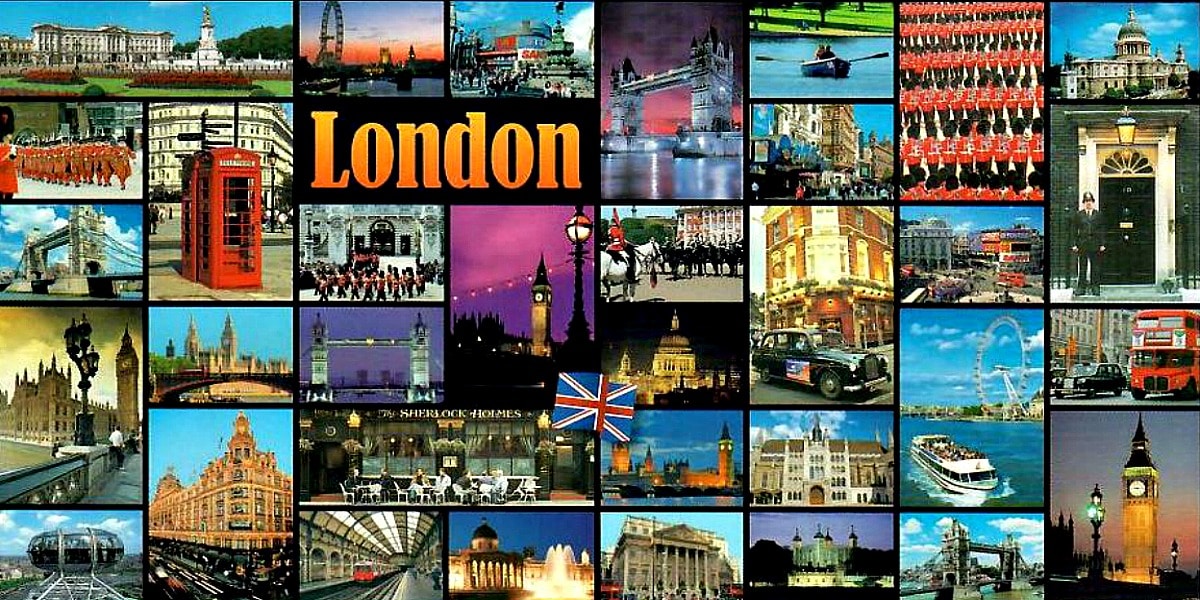london travel postcards