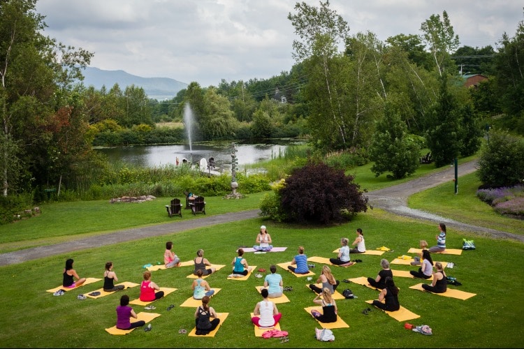 Yoga Outdoors at Spa Eastman on TravelSquire